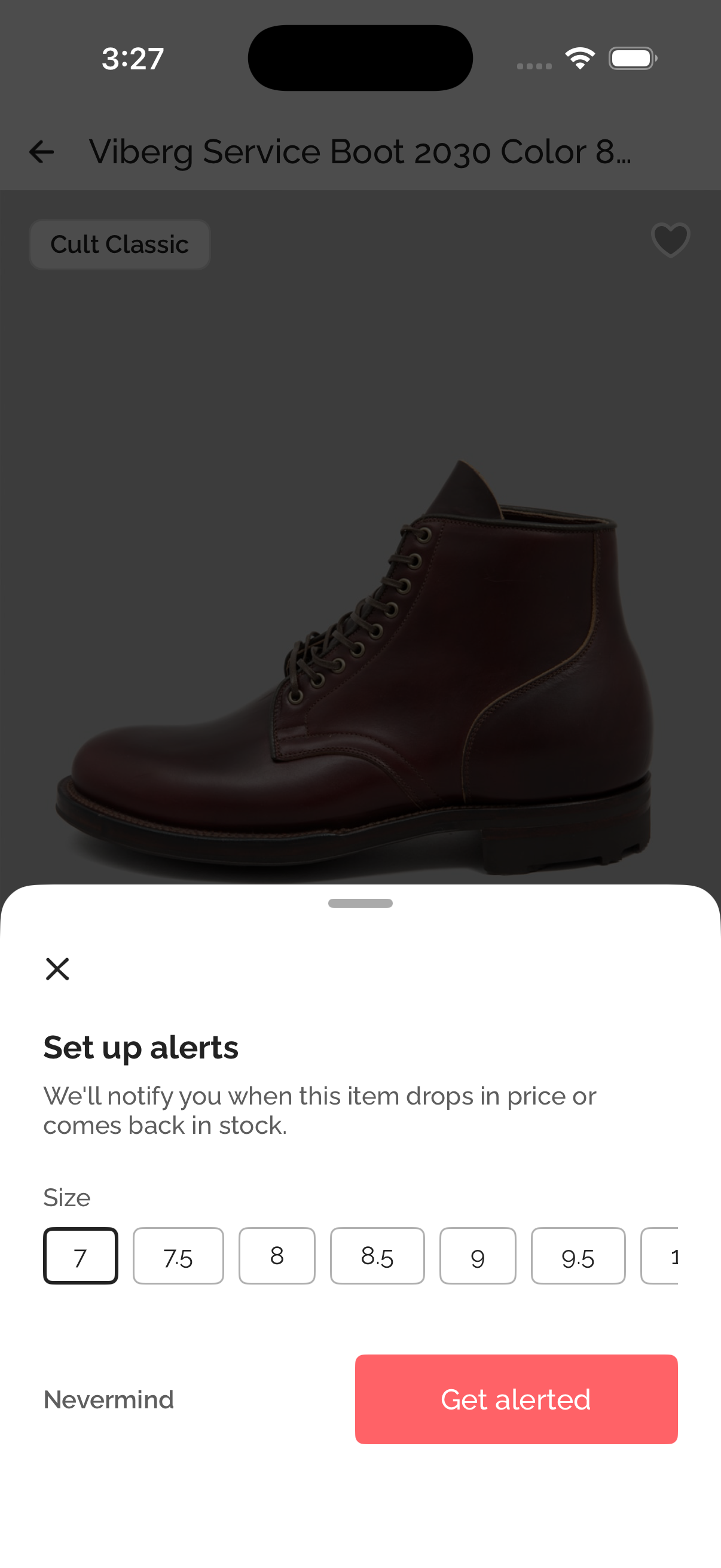 Price drop notifications